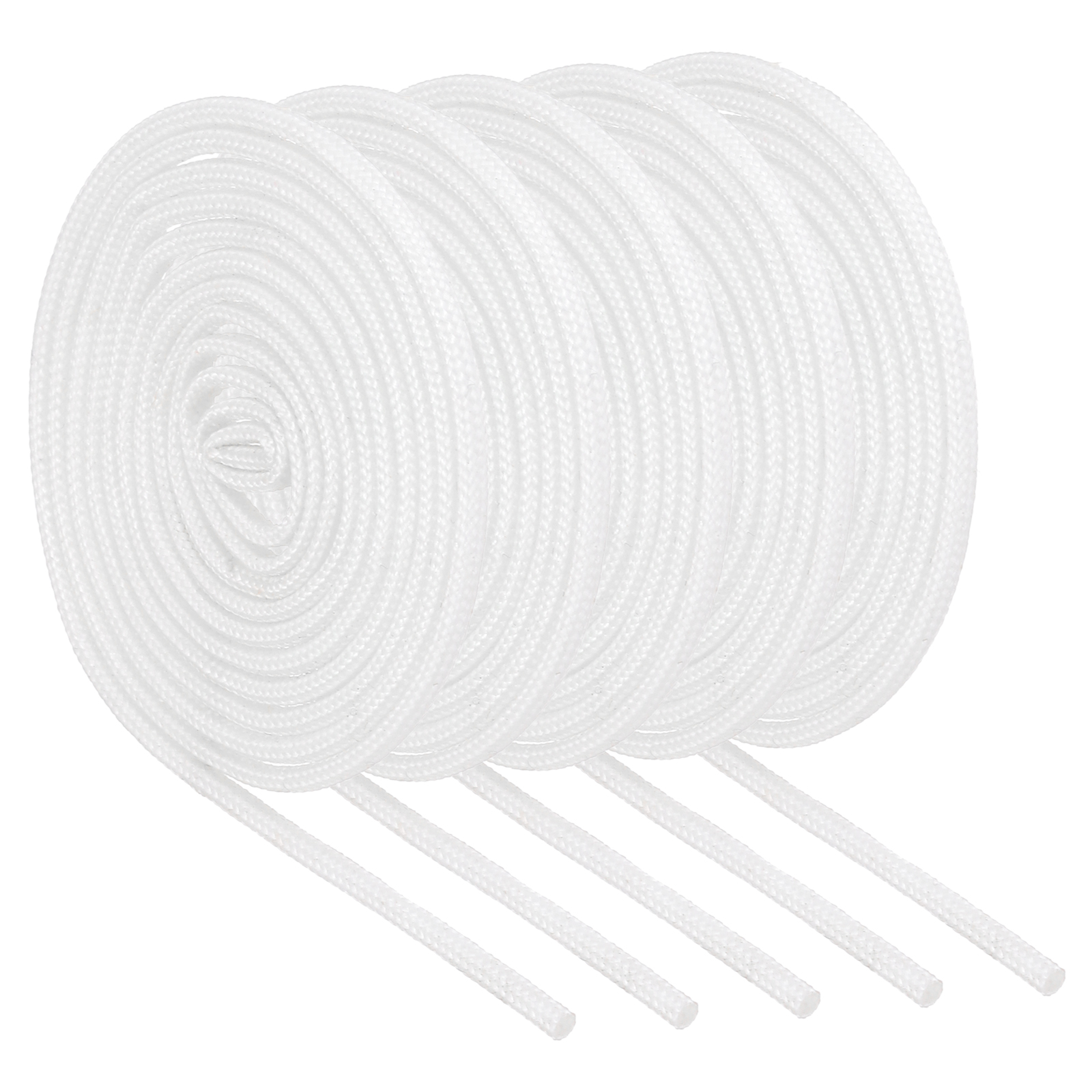 Uxcell 5Pcs Wire Insulation Braid Fire Sleeve,5.28Ft-1mm ID White, High ...