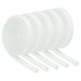 thumbnail image 1 of Uxcell 5Pcs Wire Insulation Braid  Fire Sleeve,5.28Ft-4mm ID White, High Temp Silicone Coated Fiberglass Sleeving, 1 of 5