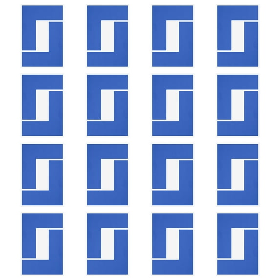 Uxcell 5S Location Marking Corner, L-Shape Floor Marking Tape for Office and Warehouse Blue