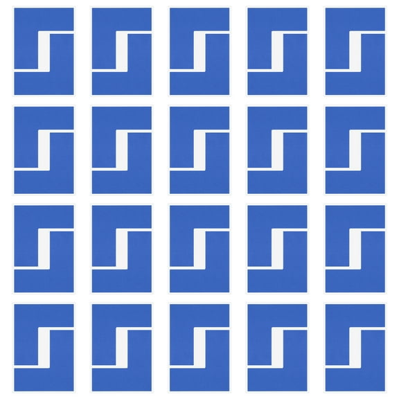 Uxcell 5S Location Marking Corner, 64Pcs L-Shape Floor Marking Tapes, Blue