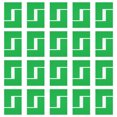 thumbnail image 1 of Uxcell 5S Location Marking Corner 64Pcs PVC L-Shape Floor Marking Tapes Green, 1 of 4