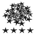 thumbnail image 1 of Uxcell 5Star Iron on Patches Embroidered Sew Patches Appliques Garment Embellishments 2.36x2.36" 50 Pcs Black, 1 of 7