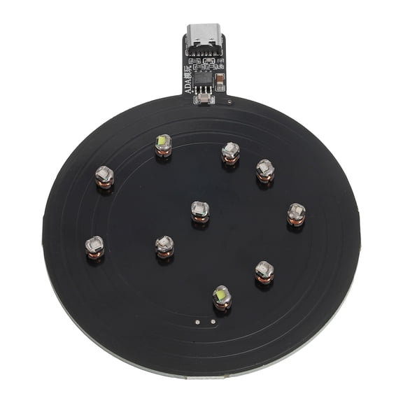 Uxcell 5V 70mm Long Distance Wireless LED Coil Inductive Induction, Light Wireless Charging Module, with 78mm Dia Inductive PCB, 10 PCS 4.3x4.3x4.5mm