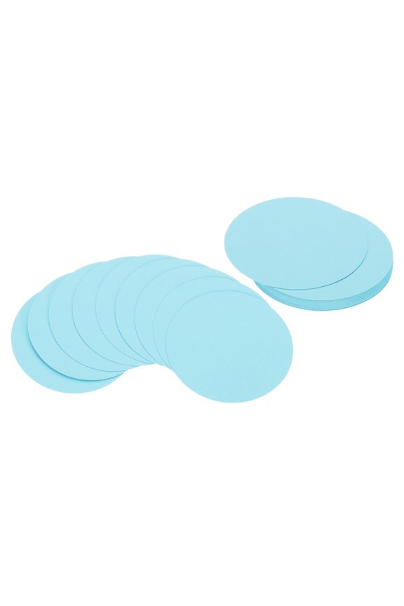 5inch Circle Card Stock, 25Pcs Round Shape Cutouts Paper Thick Cardstock Coaster for DIY Projects, Light Blue