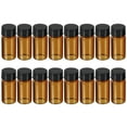 thumbnail image 1 of Uxcell 5mL Glass Vials with Screw Caps Liquid Sample Vial Storage, Amber 16Pcs, 1 of 5