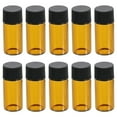 thumbnail image 1 of Uxcell 5mL Media Storage Bottle, 50 Pack Reagent Media Bottle Glass Bottles with Plastic Screw Cap for Lab, Amber, 1 of 5