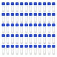 thumbnail image 1 of Uxcell 5mL Plastic Test Tubes, 60 Pack Frozen Test Tube Graduated Vial Container Storage Screw Cap, Blue Clear, 1 of 6