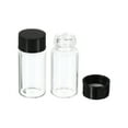 thumbnail image 1 of Uxcell 5mL Reagent Glass Storage Bottle Round Plastic Screw Cap Lab Home Clear 10 Pack, 1 of 5