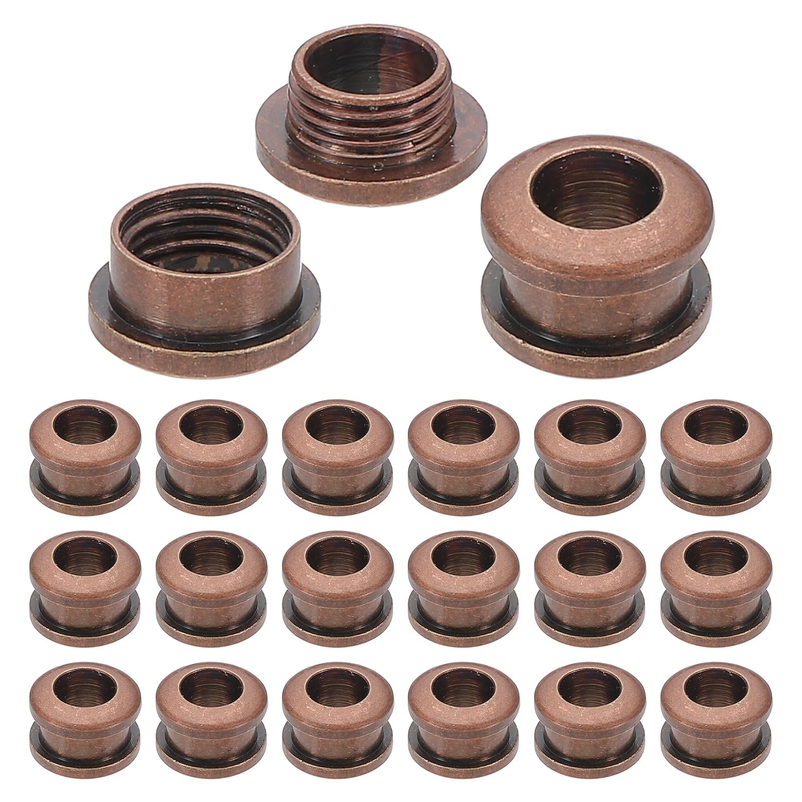 Uxcell 5mm(1/5 inch) Solid Brass Hole Eyelets, 20 Pcs Arc Surface Self ...