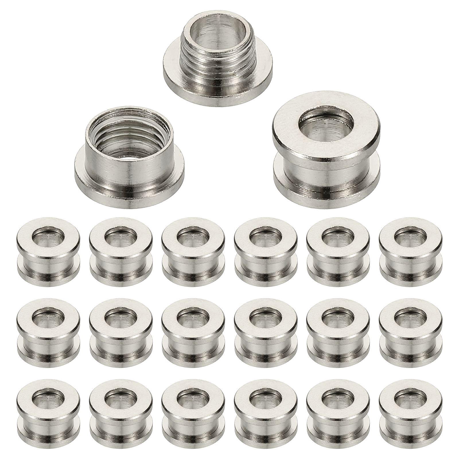 Uxcell 5mm(1/5 inch) Solid Brass Hole Eyelets, 20 Pcs Flat Self Backing ...