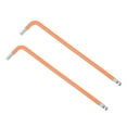 thumbnail image 1 of Uxcell 5mm Ball End Hex Wrench, L Shaped Long Arm S2 Steel Repairing Tool 2 Pack, 1 of 5