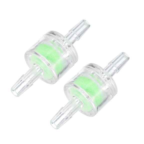 Uxcell 5mm Barb Water Cooling Filter Fitting 45 x 17mm for Water Cooling System Clear 2pcs