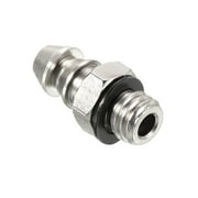 Uxcell 5mm Barbed M5x0.8 Male Thread Hose Fitting Electroplate Copper