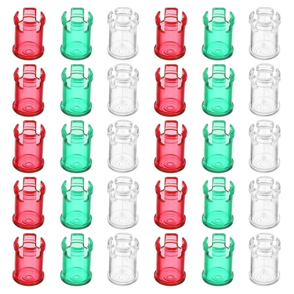 Uxcell 5mm Clear Light Emitting Diode Holder Clip, LED Lamp Socket Bulb Cap Protective Cover Multicolored 30 in 1 Set