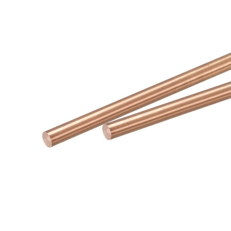 Uxcell 5mm Dia. 150mm Length Solid Copper Round Rod Lathe Bar Stock for DIY Craft 2pack