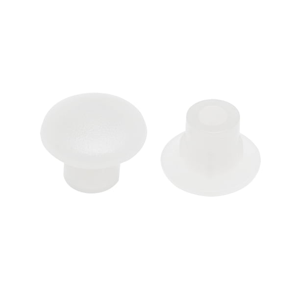 Uxcell 5mm Dia Clear Plastic Locking Hole Plug Button Top Flush Type ...