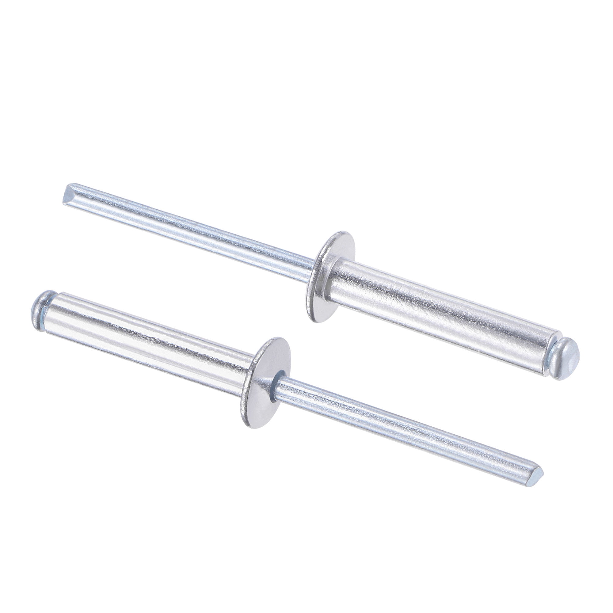 Uxcell 5mm Diameter 25mm Grip Length Silver Tone Aluminum Blind Rivets ...
