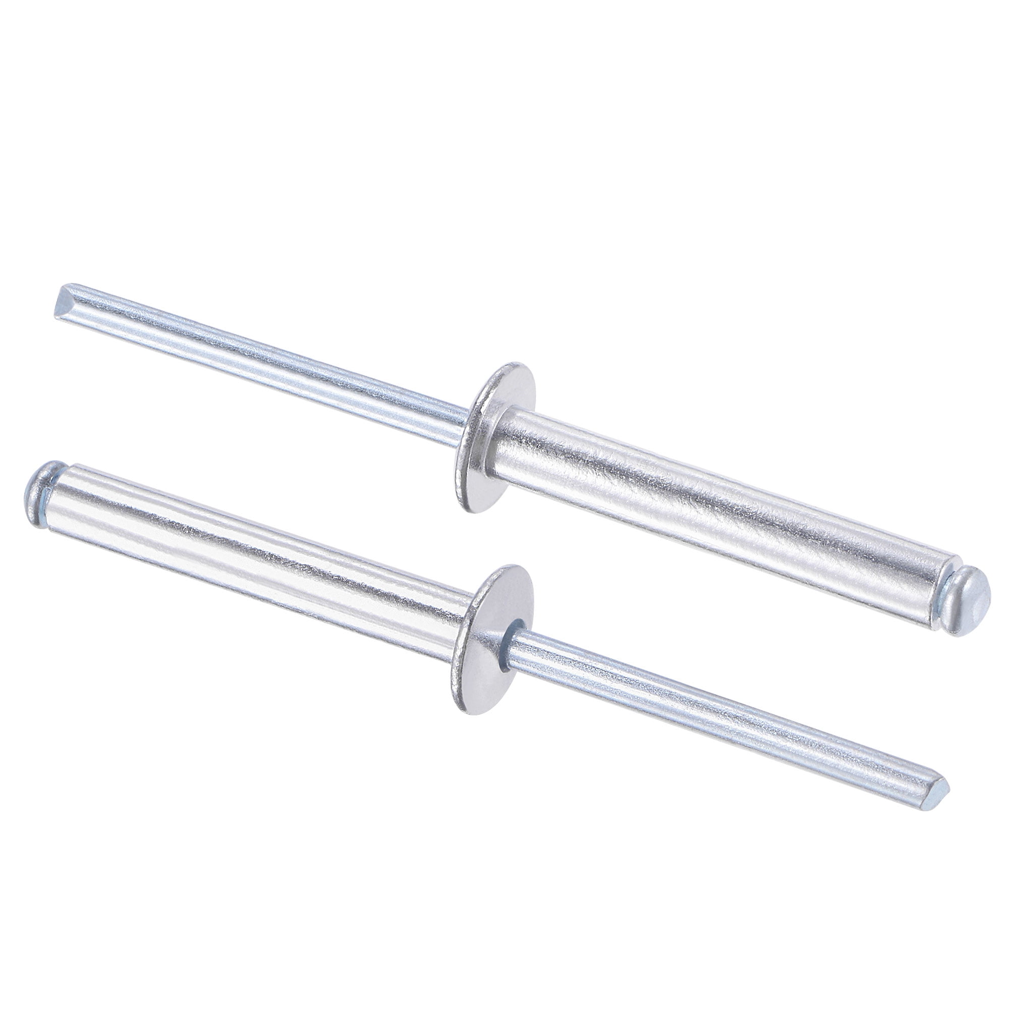 Rivets Pop Aluminium 5x10mm - Tête Plate Ronde, Noir, Lot De 25 Pièces Uxcell
