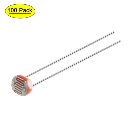 Uxcell 5mm GL5528 Photoresistor LDR Light-Dependent Resistor 100 Pack