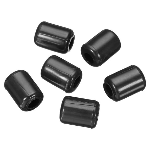 Uxcell 5mm ID x 10.5mm OD Kitchen Sink Rack Grid Feet Protector Black 20 Pack