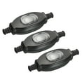 thumbnail image 1 of Uxcell 5mm Inline Cord Switch Waterproof Appliance Switch AC 250V 3A ON/Off Rocker Switch IP65, Black 3 Pack, 1 of 6