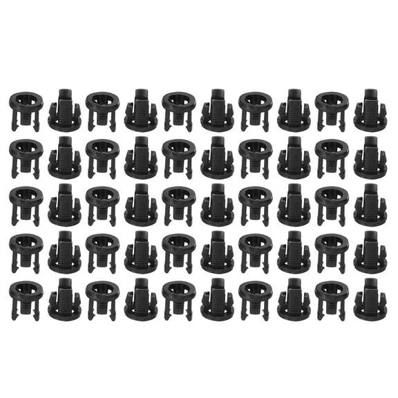 Uxcell 5mm LED Holder Light Emitting Diode Holder Clip LED Bulb Socket Panel LED Mounting Bracket Lamp Holders 50pcs