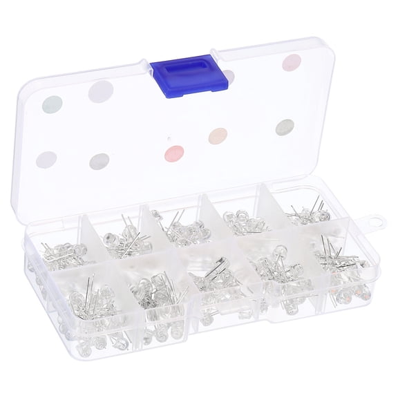 Uxcell 5mm Light Emitting Diodes, LED Diodes, 10 Colors, 200Pack