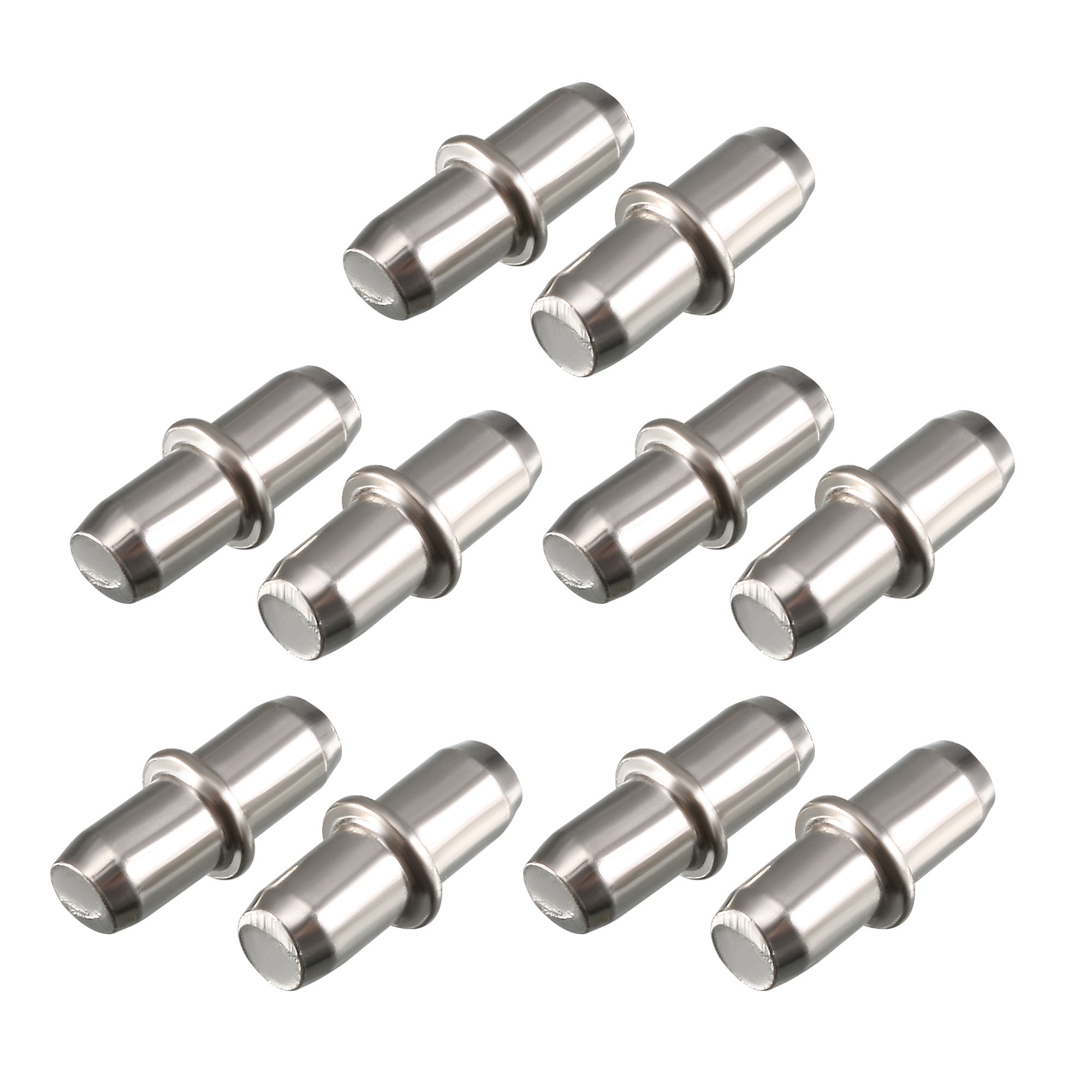 Uxcell 5mm Metal Furniture Cupboard Shelf Pins Pegs Supports Holder, 10