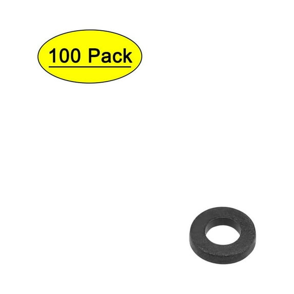 Uxcell 5mm O.D. 1mm Thick Nylon Flat Washers for 2.5mm ID Screw Bolt, 100 Count