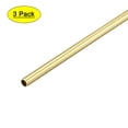 thumbnail image 1 of Uxcell 5mm OD 0.5mm Wall Thickness 300mm Length Brass Round Tube 3 Pack, 1 of 5