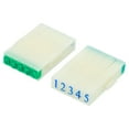 thumbnail image 1 of Uxcell 5mm Plastic 9 Digits Font Size 5 Numeral 0-9 Detachable Number Stamp Set, 1 of 5