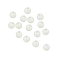 thumbnail image 1 of Uxcell 5mm Round Soft Plastic Luminous Glow Fishing Beads Tackle Tool White 200 Pieces, 1 of 5
