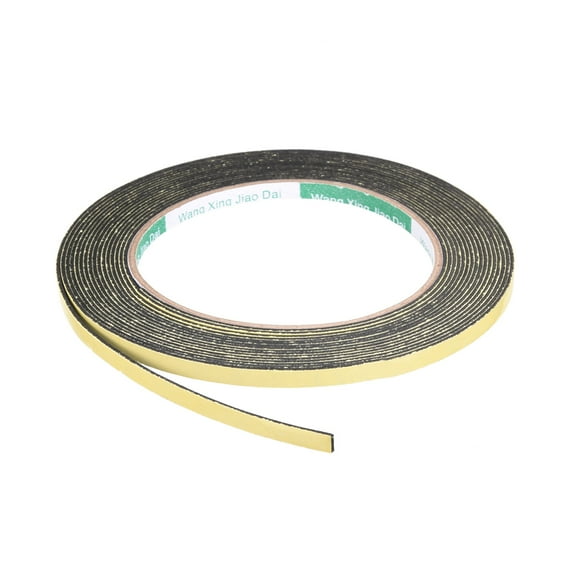Uxcell 5mm Wide 1mm Thick 5m Long Weather Strip Foam Seal Tape