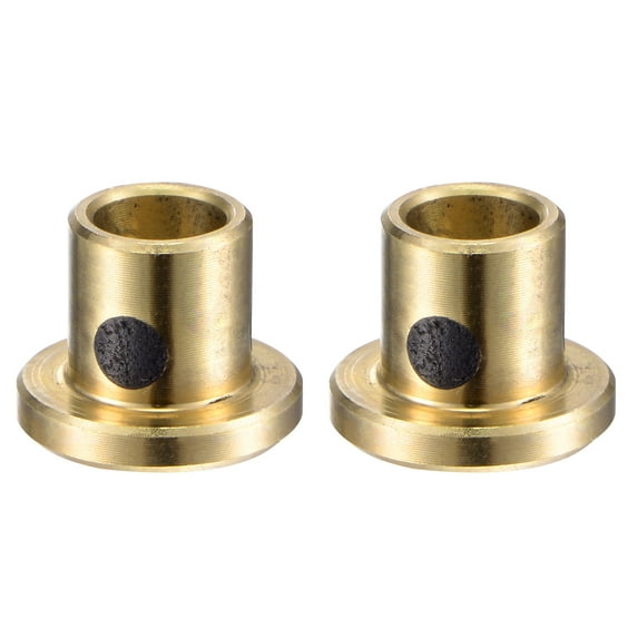 Uxcell 5mm x 7mm x 10mm Flanged Sleeve Bearings Wrapped Oilless Bushings Brass 2 Pack