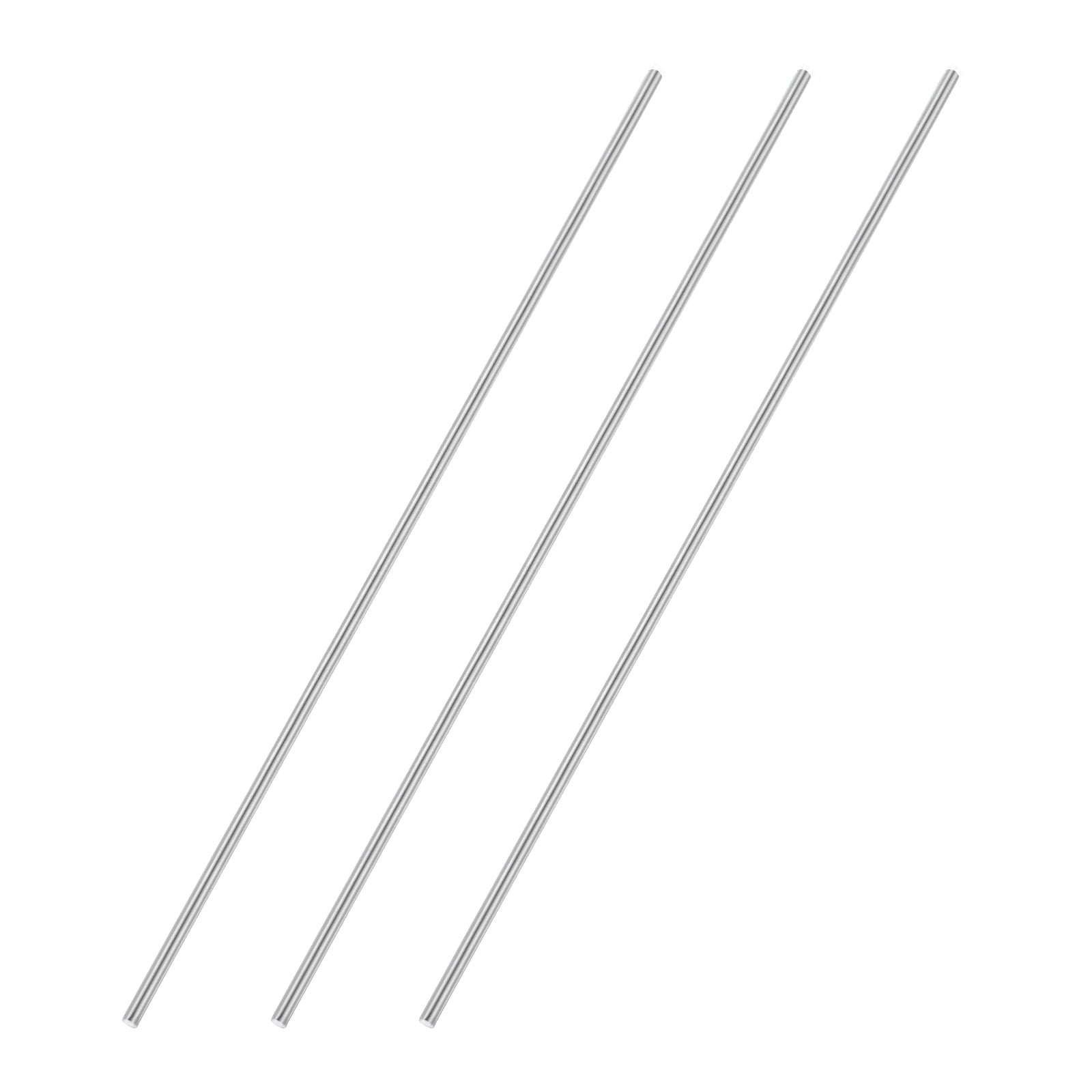 Uxcell 304 Stainless Steel Solid Round Rod - 5mm X 350mm (3pcs) For DIY & Crafts