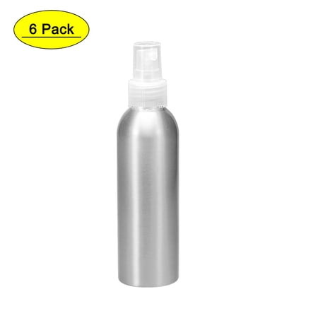 Uxcell 5oz/150ml Aluminium Spray Bottle with Clear Mist Sprayer 6 Pack