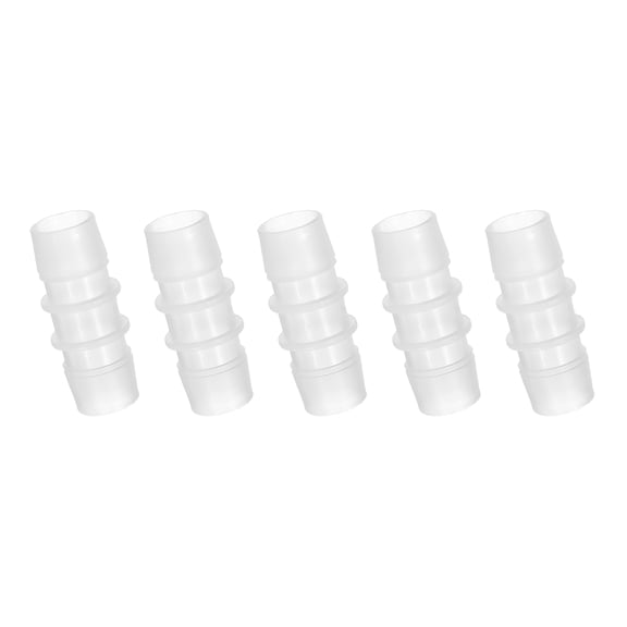 Uxcell 5pack Plastic Hose Barb Fitting, 3/4" Barbed Hose Pipe Fitting Splicer Mender Joint Adapter for Water Liquid Fuel Line Tube, Clear