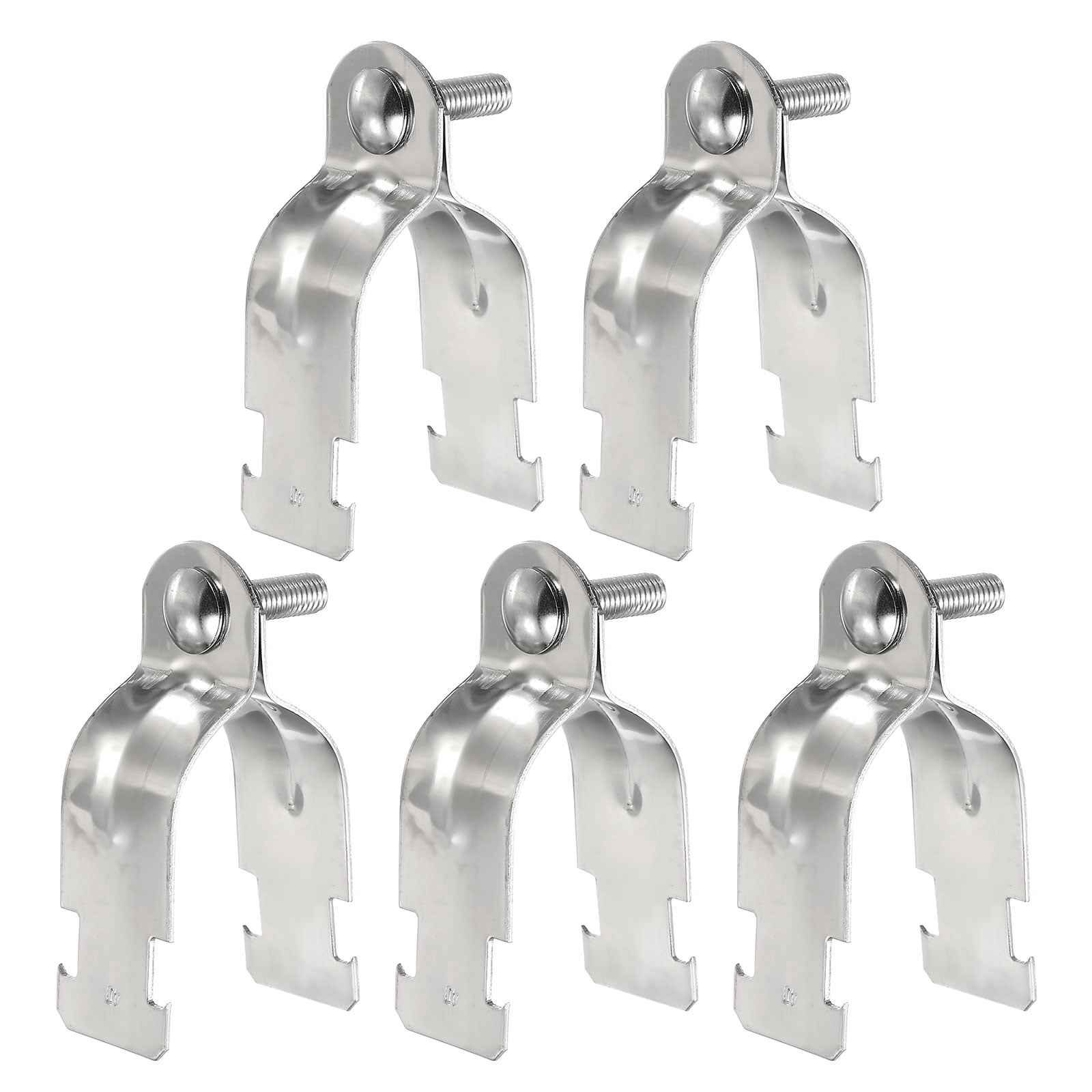Uxcell 5pcs 1-4/7" EMT Strut Clamp 3.58" Length Universal 304 Stainless ...