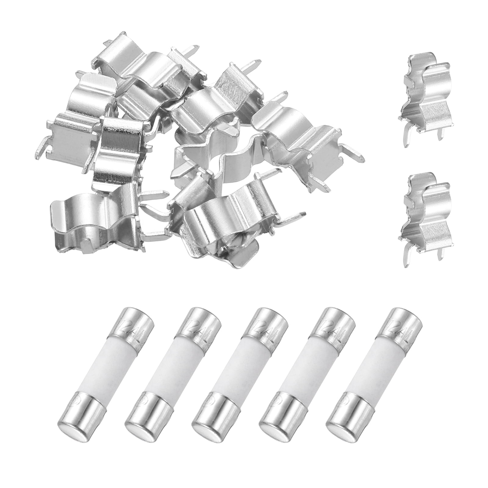 Uxcell 10-Pack 250V 12A Slow Blow Glass Fuses – 5x20mm, Overcurrent Protection For Electronics & Appliances