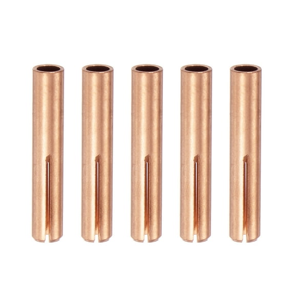 Uxcell 5pcs 13N24 TIG Welding Collet 1/8" (3.2mm) Copper Tungsten Electrode Collet Tips