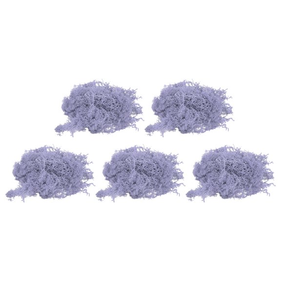 Uxcell 5pcs 2.08 OZ Moss Fake Craft Moss Artificial Moss Natural Preserved Moss for Craft Arts Floral (Light Purple)