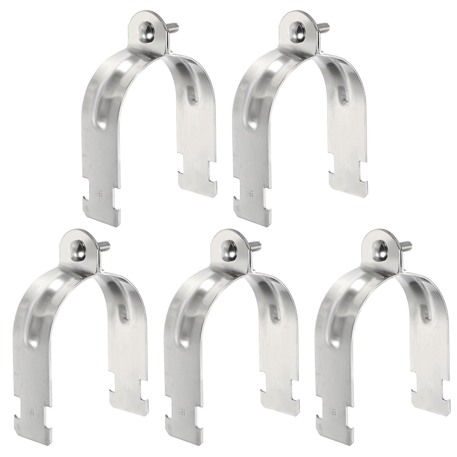 Uxcell 5pcs 2-3/4" EMT Strut Clamp 4.53" Length Universal 304 Stainless ...