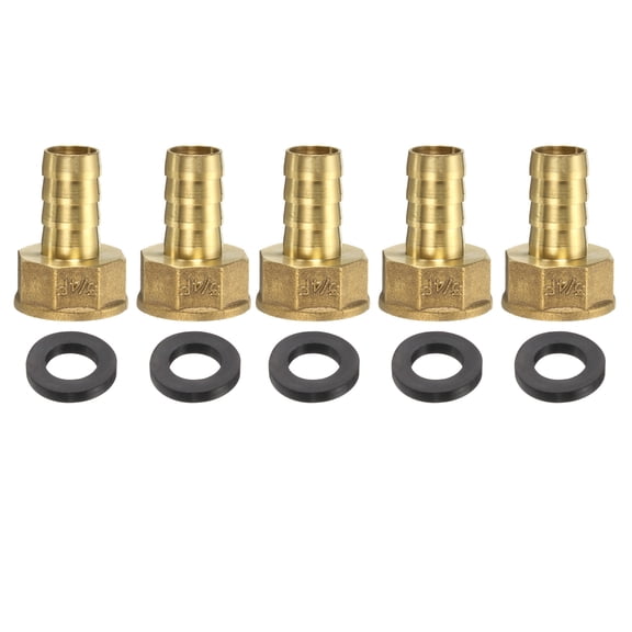 Uxcell 5pcs 3/4" PEX-A Expansion Fittings 16mm Metric Thread Brass Press Adapter