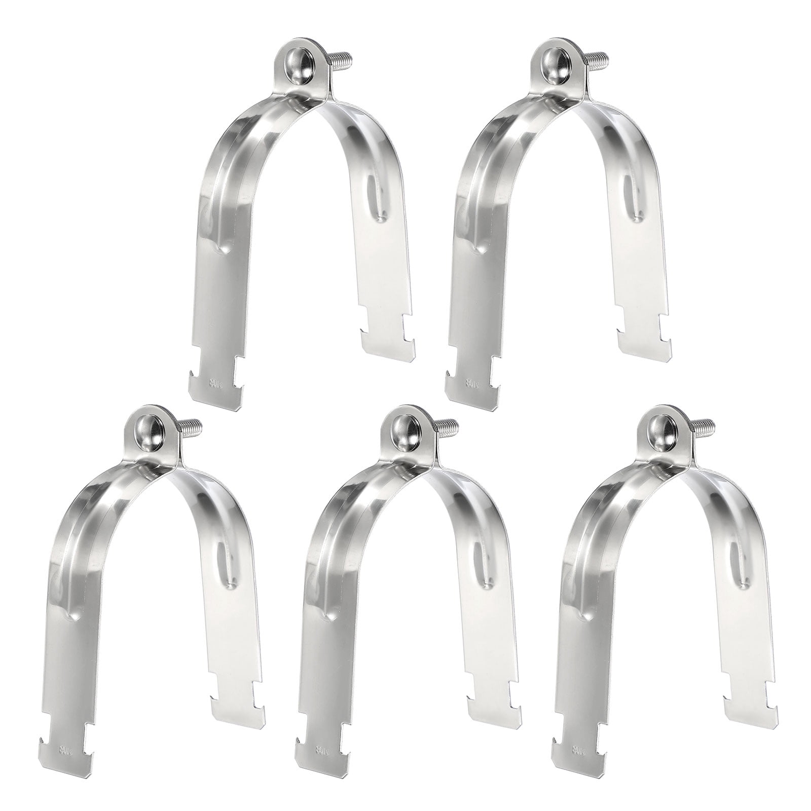 Uxcell 5pcs 3-5/9" EMT Strut Clamp 5.91" Length Universal 304 Stainless ...