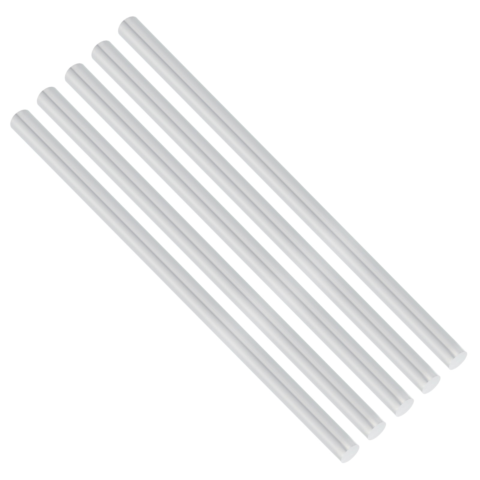Feelers 6061 Aluminum Round Rods - 3/8 Inch (9.5mm) Diameter, 200mm Length, 5-Pack, For DIY, Craft, Model Making