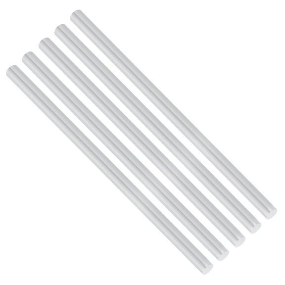 Uxcell 5pcs 3/8"(10mm) Diameter 6061 Aluminum Round Rods 10"(250mm) Length Aluminum Solid Bar for Industrial CNC, DIY Craft, Robotics, Silver