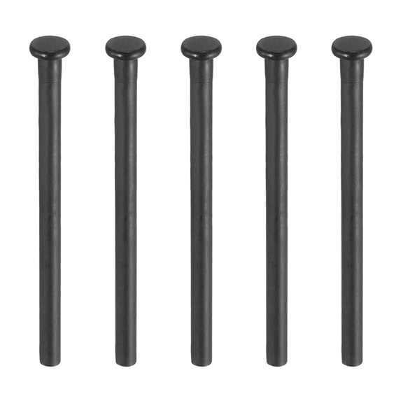 Uxcell 5pcs 3 Inch Door Hinge Pins, Removable Brushed Door Hinge Interior Hinge,Matte Black