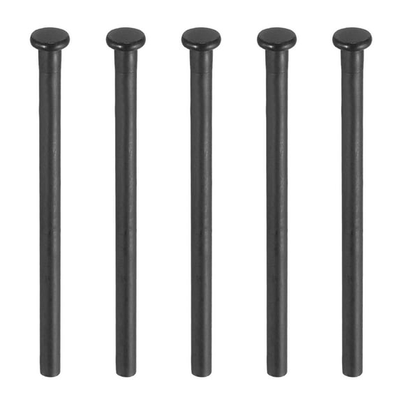 Uxcell 5pcs 4 Inch Door Hinge Pins, Removable Brushed Door Hinge Interior Hinge,Matte Black