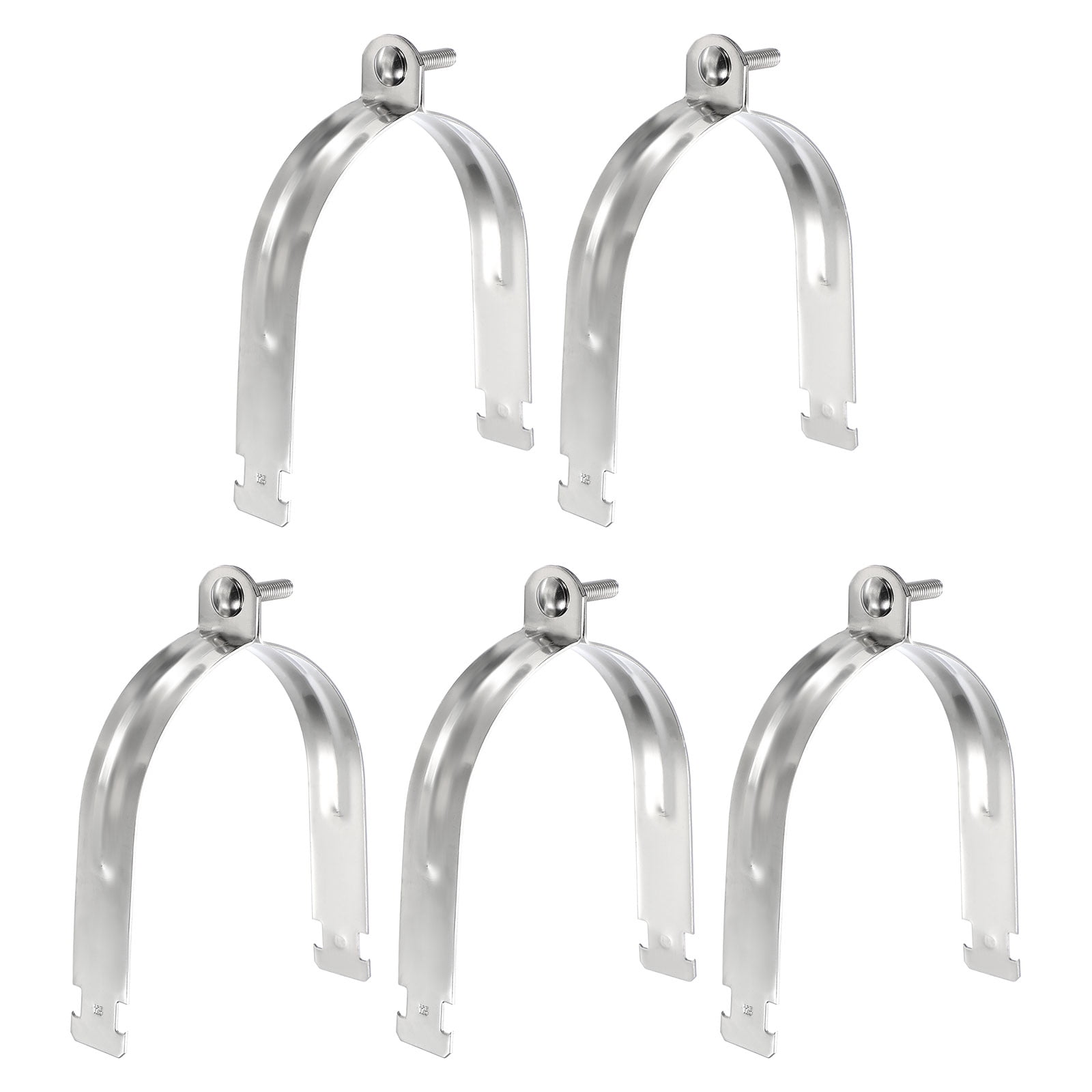 Uxcell 5pcs 5" EMT Strut Clamp 7.28" Length Universal 304 Stainless ...