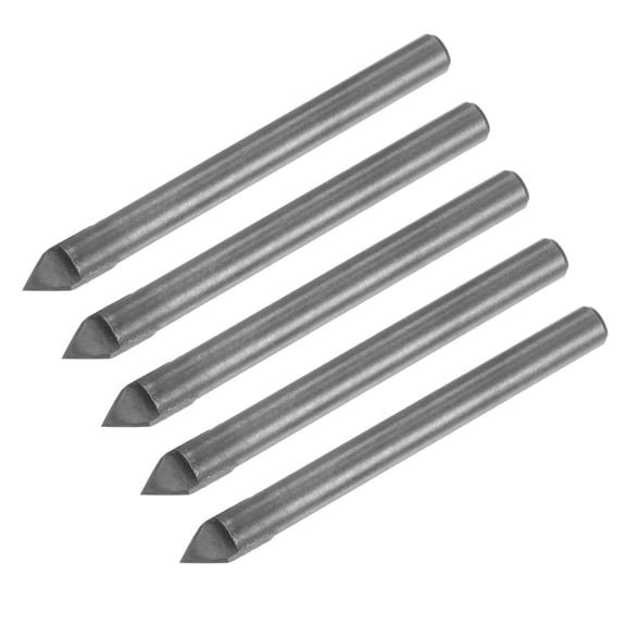 Uxcell 5pcs 60 Degree V-Groove Router Bit 6mm Dia with 6mm Shank, Alloy Carbide Tipped V Grooving Bit